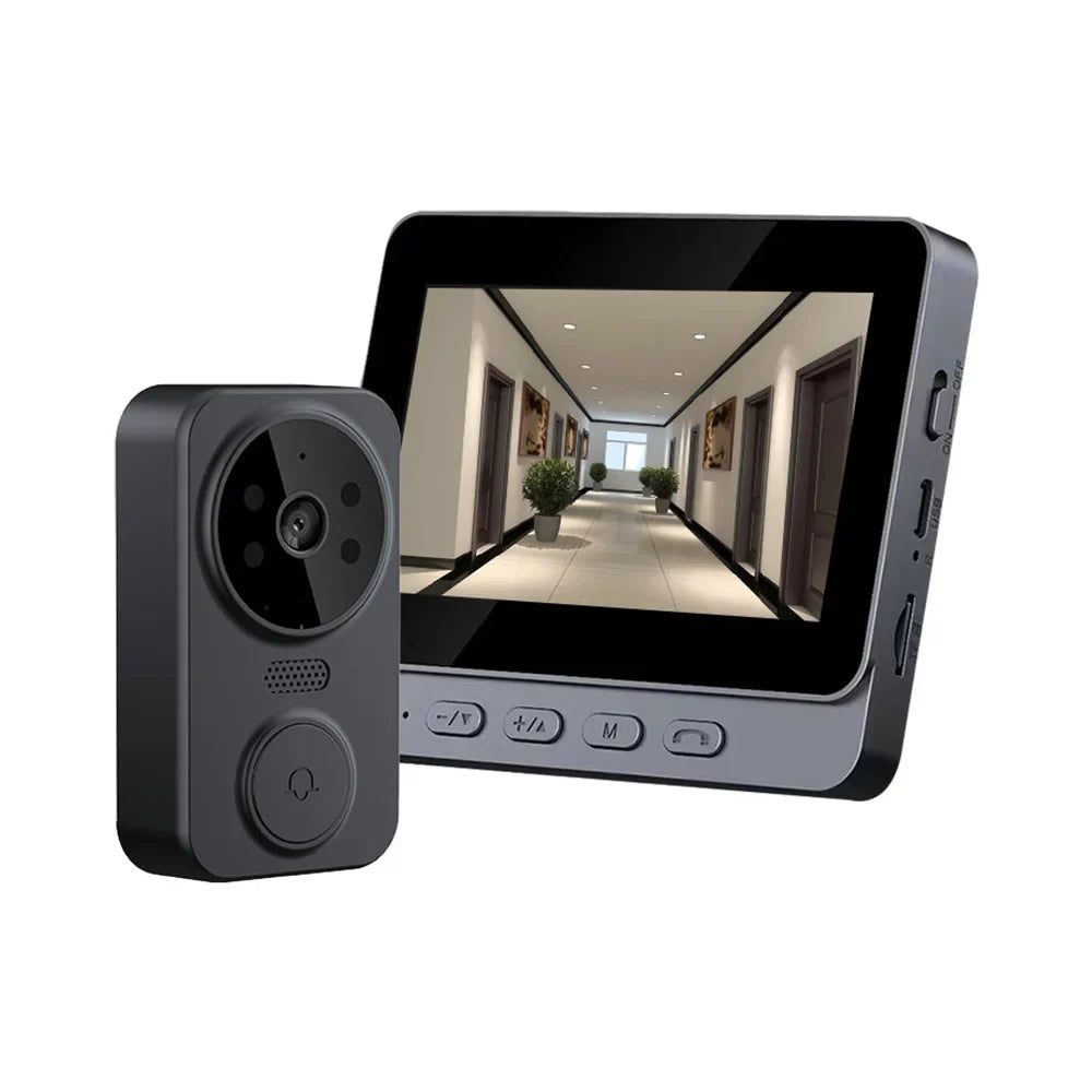 Wireless Video Doorbell with 4.3" IPS Screen & Night Vision