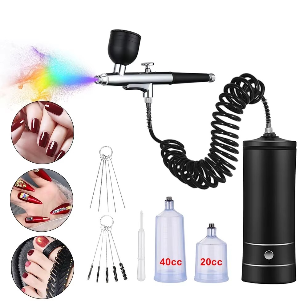 High-Pressure Portable Nano Airbrush - Electric Oxygen Spray Gun for Beauty, Art & Crafts