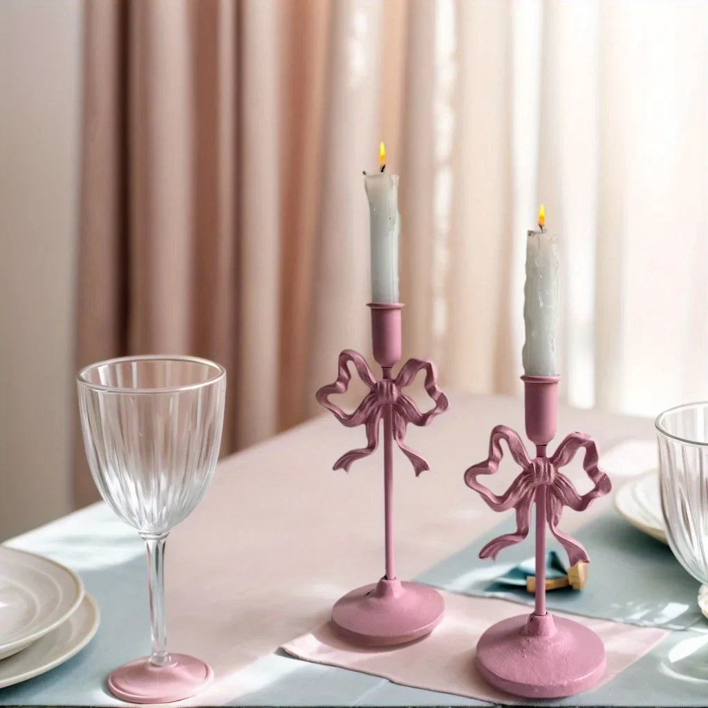 French Wrought Iron Candle Holder