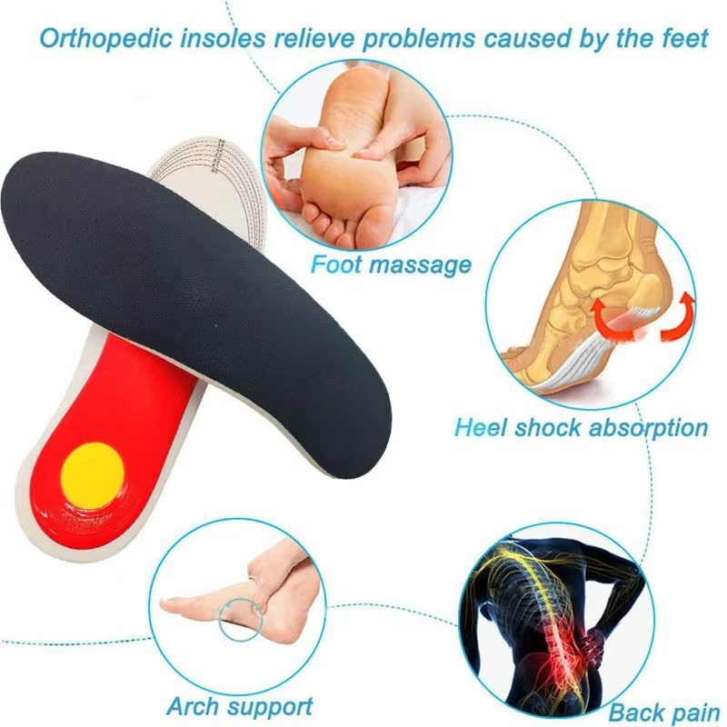 Orthopedic Insoles with Arch Support for Flat Feet and Plantar Fasciitis Relief