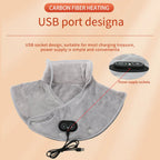 Warm Neck and Shoulder Massager USB Heating Cushion with Vibration