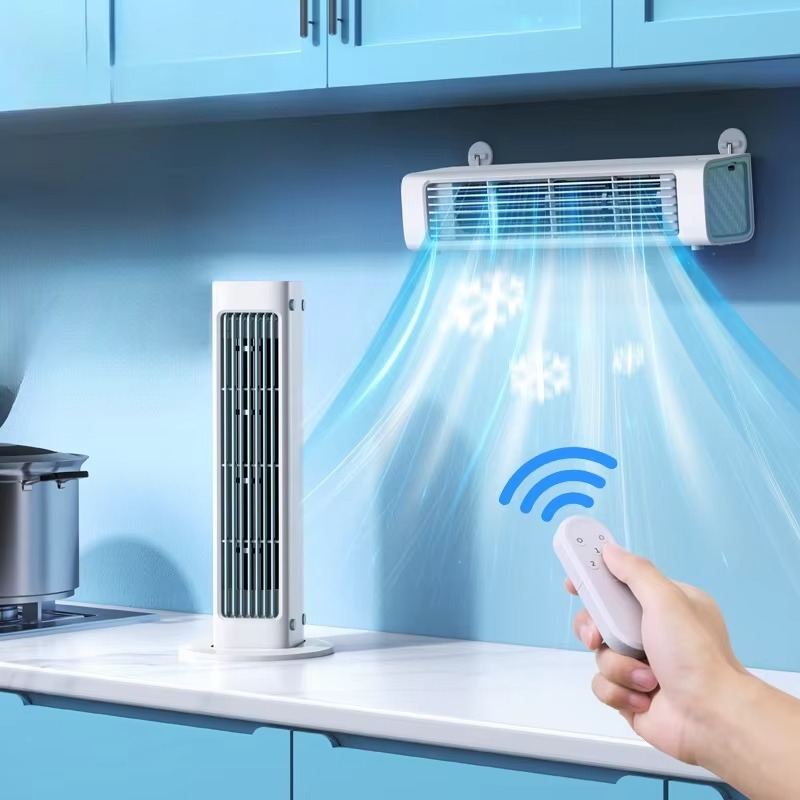 Ultra-Quiet Wall-Mounted Bladeless Fan - Powerful & Compact Air Cooler for Home and Office