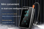 Portable wireless air pump with touchscreen & 150psi pressure