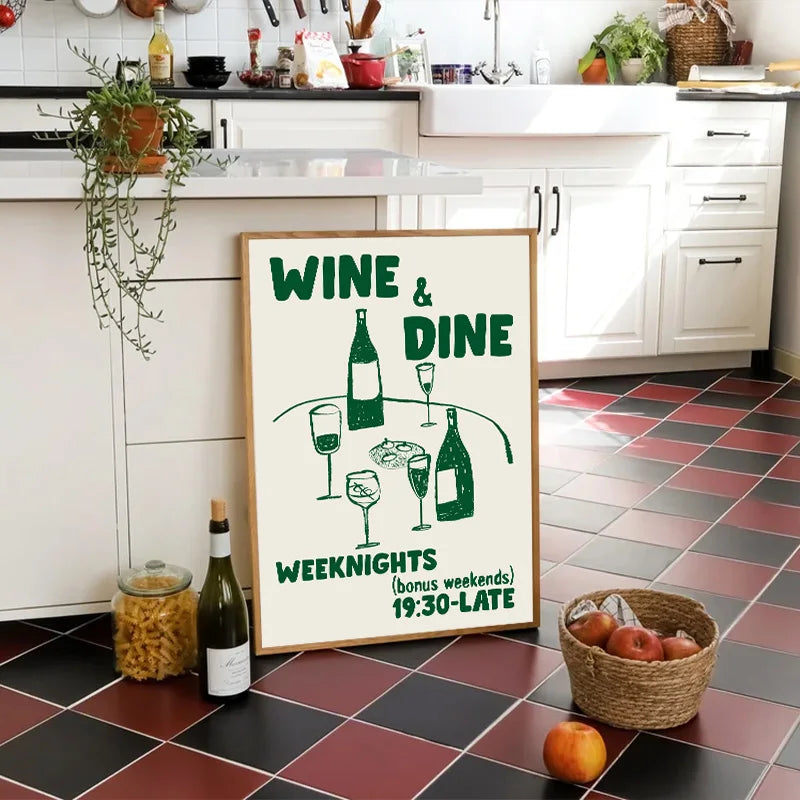 Cin Cheers Wall Art – Aesthetic Cocktail Poster Print