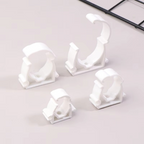 Plastic PPR Pipe Clamp Holders with Protective Cover, Set of 20