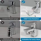 Rotating Multi-Purpose Universal Anti-Splash Faucet Extender