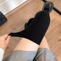 WoolLuxe Women's Overknee Socks | Autumn & Winter | Warm & Thick | Solid Colors | 60–65 cm