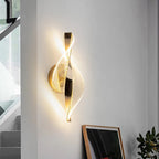 LED Wall Light NordGlow | Modern Acrylic & Metal Design | 3-Color Light | Creative Interior Lighting for Living Room & Bedroom