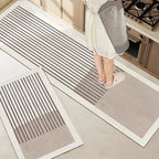 Pureterra | Kitchen Mat Super Absorbent | Non-Slip & Washable | Diatomite Design | Oval & Long Shape | Comfort Rug for Kitchen & Bathroom