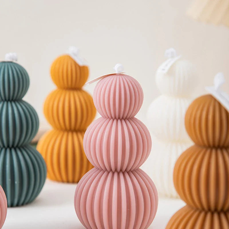 Creative Geometric Scented Candle Golf Ball Design Decoration