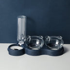 3-in-1 Feeding Station with Water Dispenser & Elevated Bowl