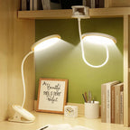 ClipLuma LED Table Lamp | USB Rechargeable | 3 Brightness Levels | Eye-Friendly | With Clip Mount