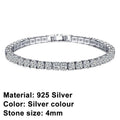 Tennis Bracelet – Shine with Attitude: Elegance in Sterling Silver and Hip-Hop Flair!