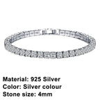 Tennis Bracelet – Shine with Attitude: Elegance in Sterling Silver and Hip-Hop Flair!