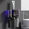UV Toothbrush Holder PureBrush UV | Sterilization with UV Light | Automatic Toothpaste Dispenser | Wall Mounting Without Drilling