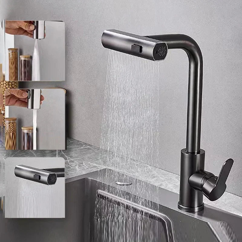 Stylish Waterfall Kitchen Faucet Elegant Functionality