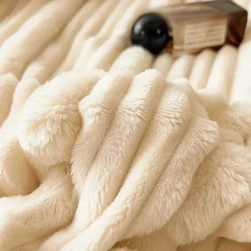 Cuddly Blanket BunnySoft | Extra Thick & Warm | Coral Fleece | Double-Sided Soft