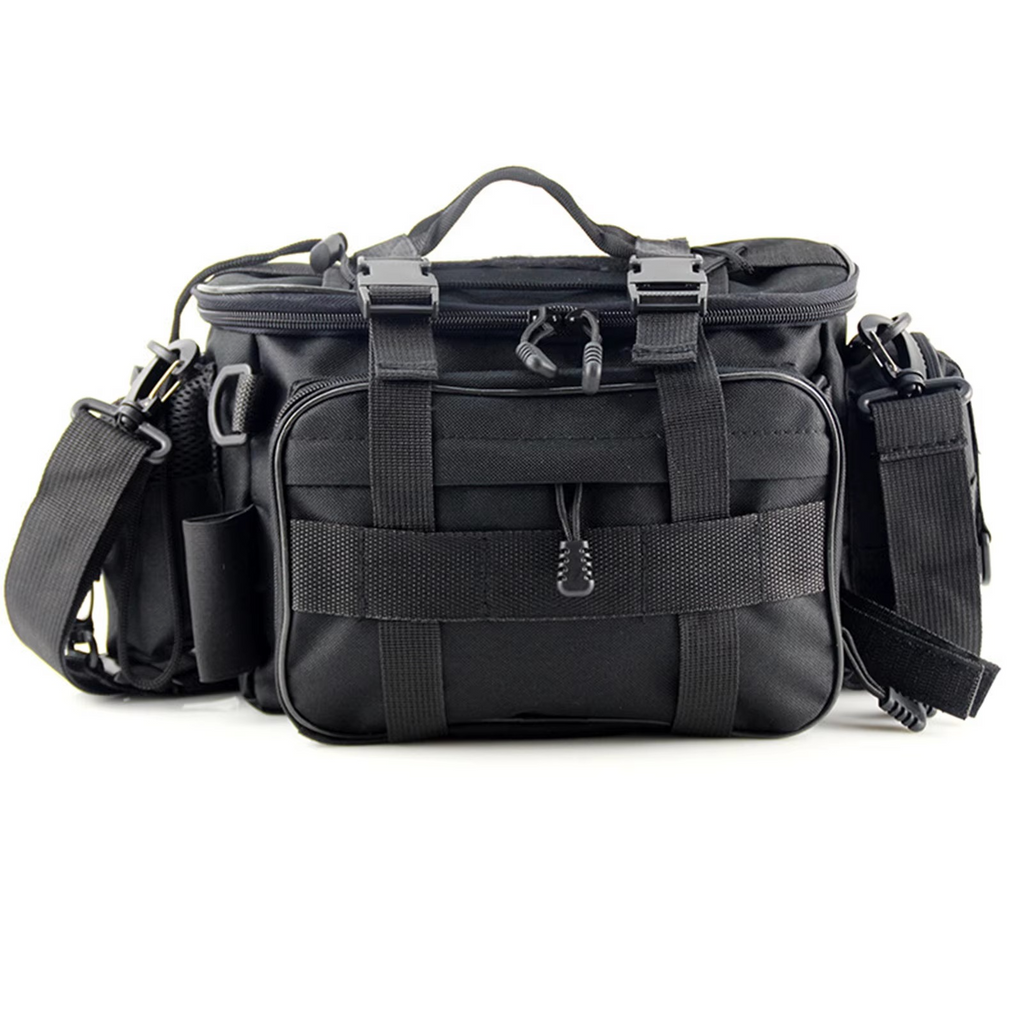 Multi-Pocket Fishing Tackle Bag and Gear Organizer Waist Pack Messenger Handbag