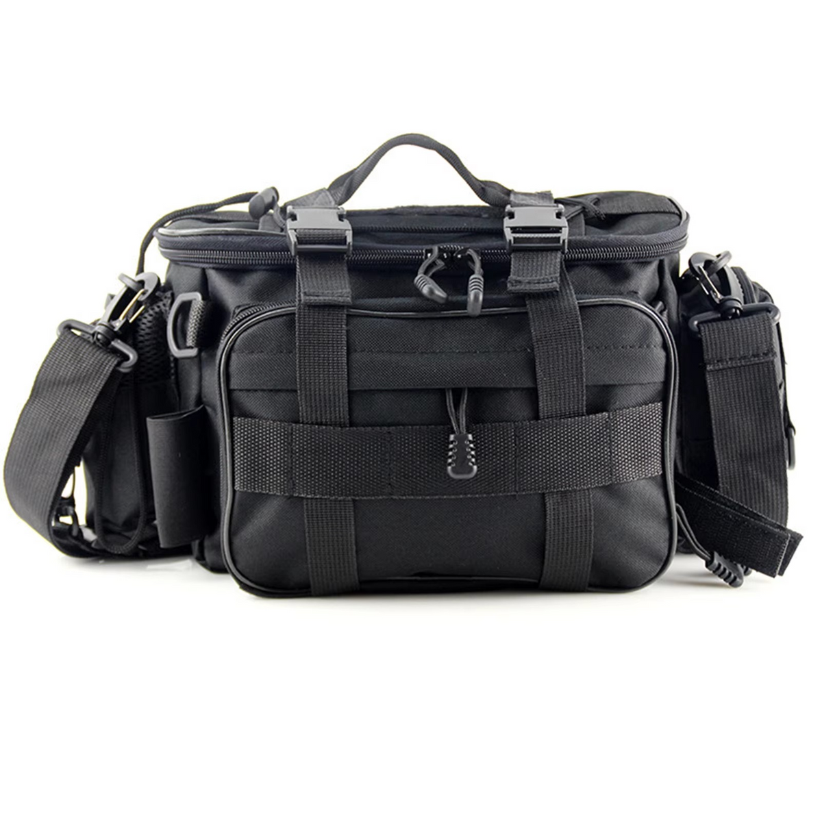 Multi-Pocket Fishing Tackle Bag and Gear Organizer Waist Pack Messenger Handbag