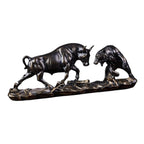 Feng Shui Bear and Bull Statue, Bull Figure, Collection Cow Sculptures Animal