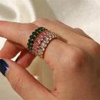 Dainty Oval Cut Diamond Adorned Ring