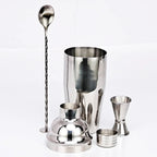 550 ml/750 ml Stainless Steel Cocktail Shaker Mixer Drink Bartender Set Bar Set Tools With Wine Rack Stand Tool for Birthday Gift