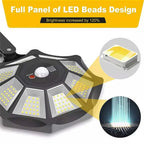 Lumiaro OctaBeam | 360° Solar lamp | 168 LEDs & motion sensor | With remote control