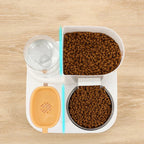 Feedipet Food & Water Dispenser for Cats & Dogs | Automatic Refill | 2-in-1 Bowl Set
