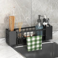 Ordinaqua Sink Organizer Shelf | Self-draining | Holder for Sponge, Soap & Cloth | Expandable & Hygienic | ABS Plastic