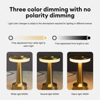 Retro Led Table Lamp Usb Rechargeable Infinitely Dimmable Night Light Camping Light Suitable For Bar Lampbedroom Ambient Light