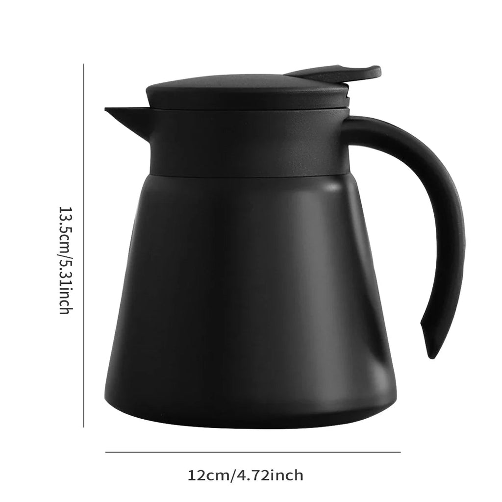 ThermoBrew Insulated Carafe | Stainless Steel 304 | Double-Walled & Vacuum Insulated | 6h Hot / 12h Cold | 0.5 L