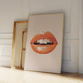 Coral Lips Wall Art