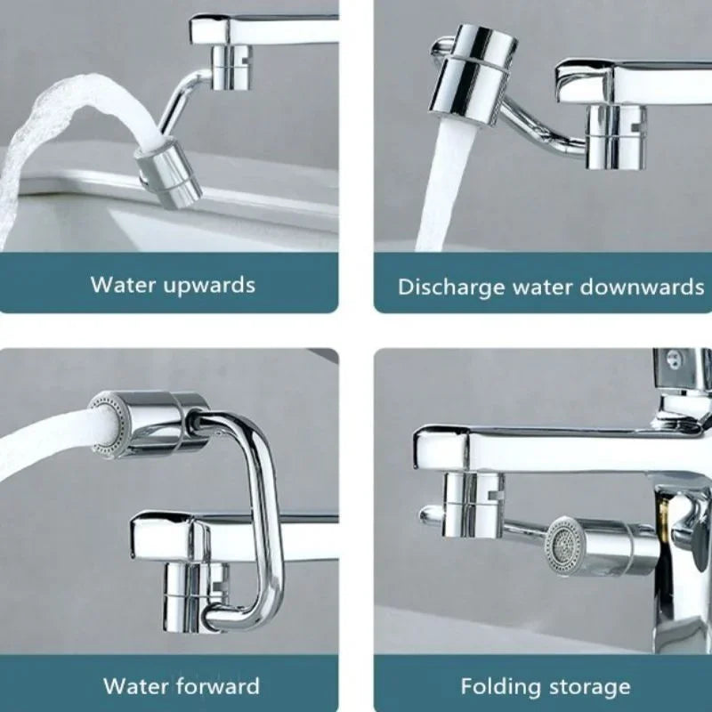 Rotating Multi-Purpose Universal Anti-Splash Faucet Extender