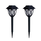 2-Pack Solar-Powered LED Garden Lights for Pathway and Landscape