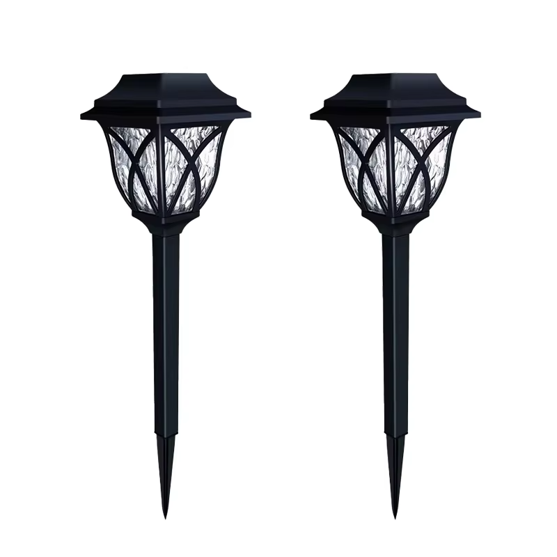 2-Pack Solar-Powered LED Garden Lights for Pathway and Landscape