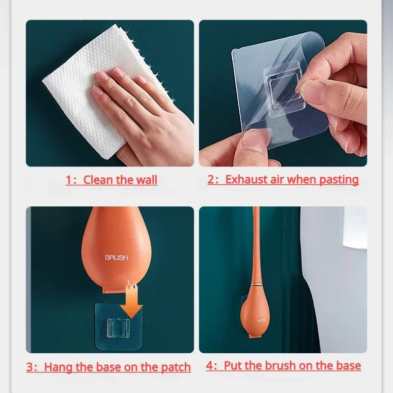 SumiClean - Slim Silicon Toilet Brush for Your Bathroom