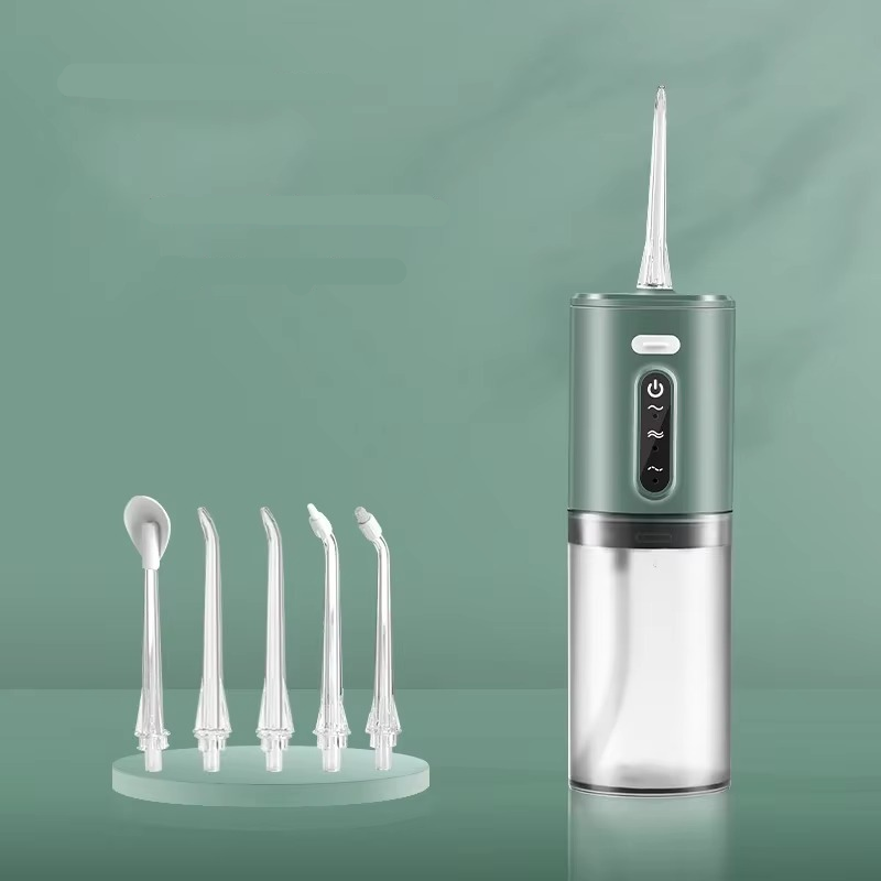 Portable Water Flosser USB Rechargeable Oral Irrigator 9.5oz Electric Tooth Cleaner with 3 Modes Waterproof