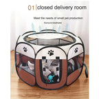 Pawvia Foldable Cat Tent | Portable Outdoor Enclosure for Cats & Small Dogs | Breathable & Washable | 72×72×45 cm