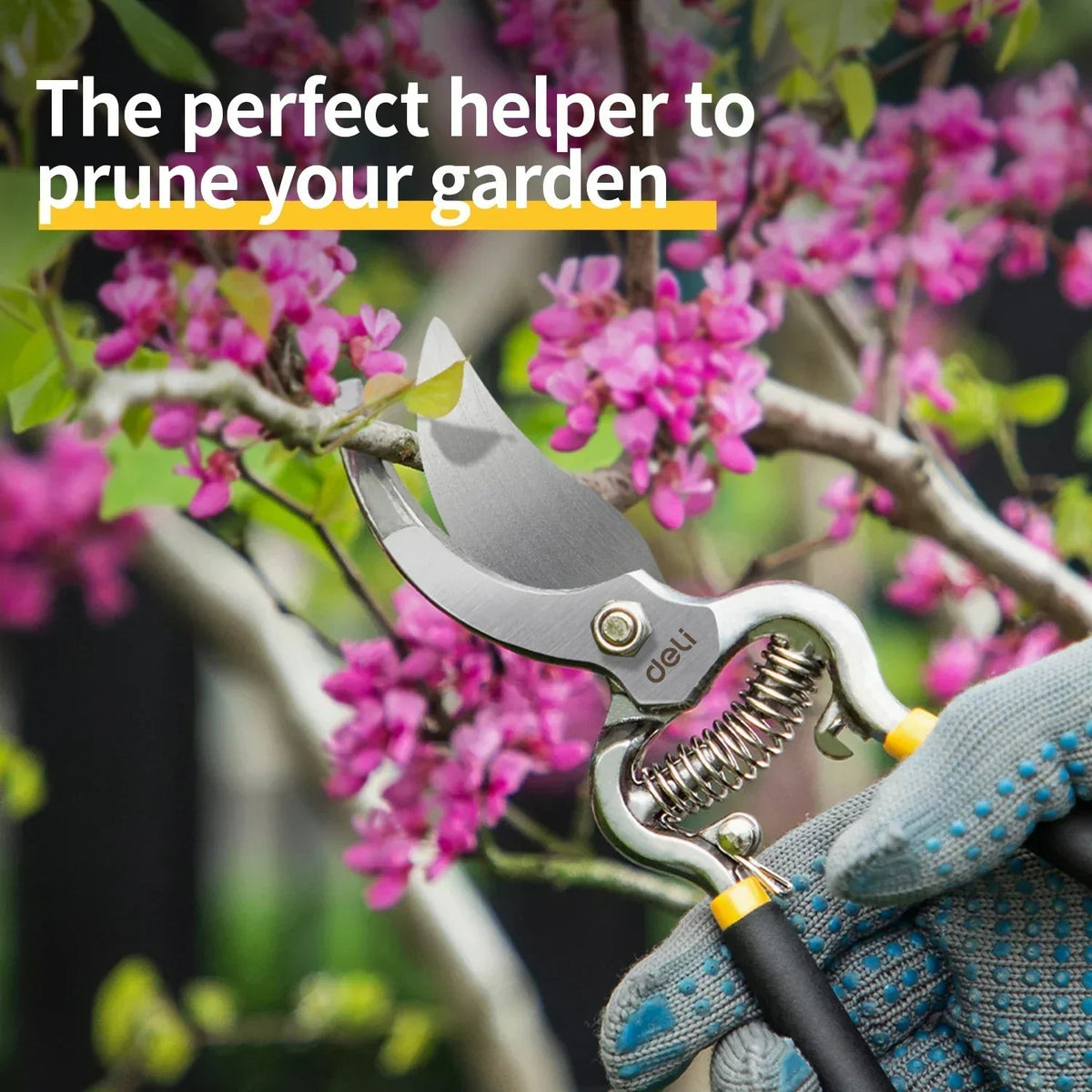 PRUNEXA Garden Shears | Precision Cut | Ergonomic Handle | Carbon Steel Blade