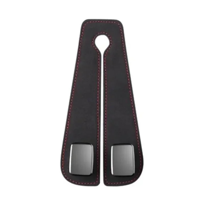 Double Hook Car Back Seat Organizer Leather Hooks