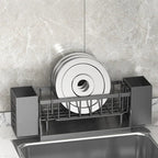 Ordinaqua Sink Organizer Shelf | Self-draining | Holder for Sponge, Soap & Cloth | Expandable & Hygienic | ABS Plastic