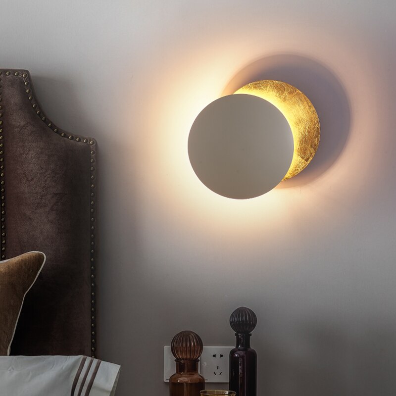 SolGlow Solar Eclipse LED Wall Light | Modern Mood Light | Elegant Wall Lamp for Living Room & Bedroom