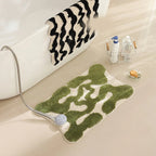 Abstract Grid Tufted Bath Mat