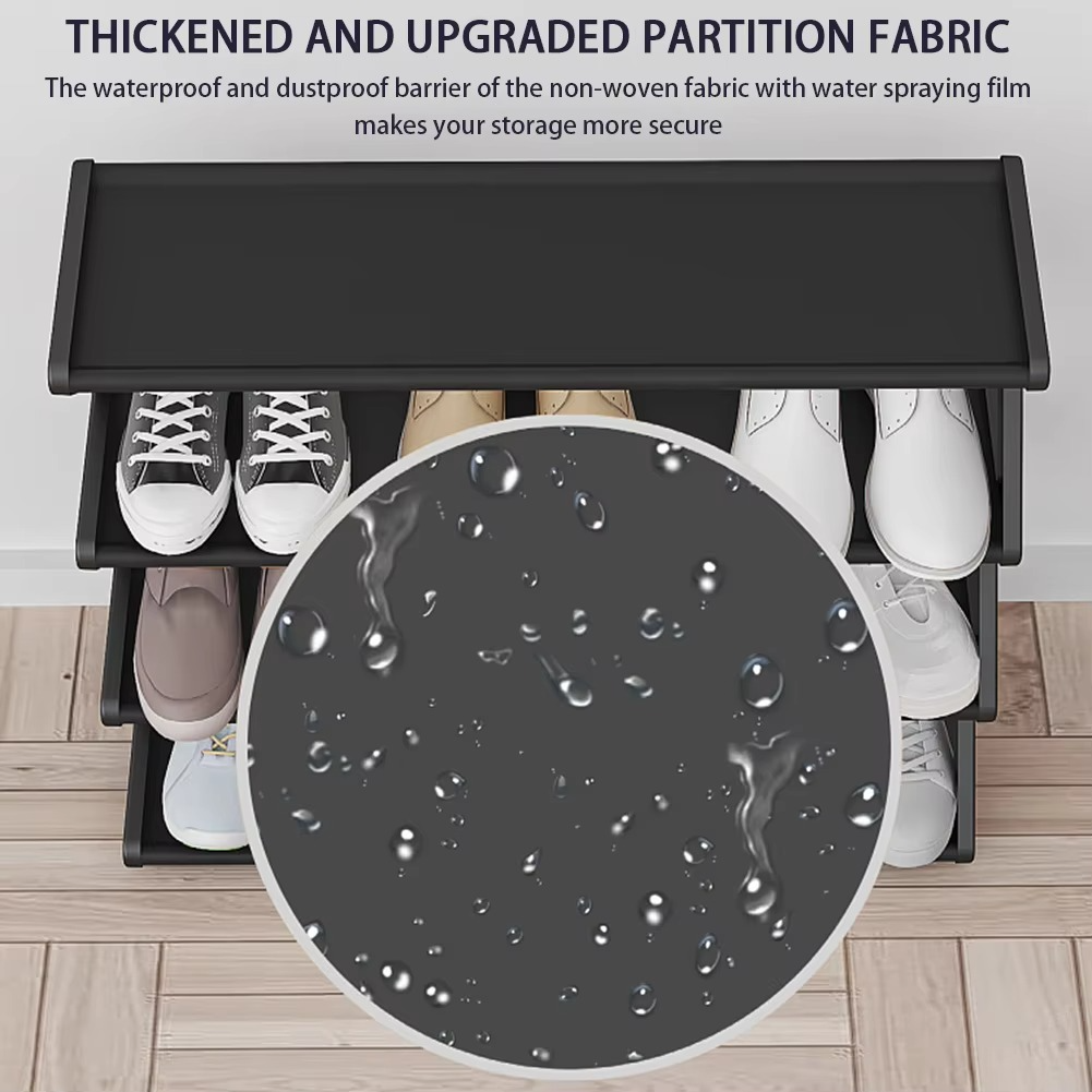 Compact 4-Tier Bedroom Shoe Organizer