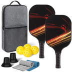 USAPA Approved Graphite Pickleball Paddle Set for Outdoor Play
