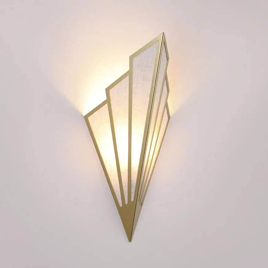 Fan-shaped Art Deco Wall Light