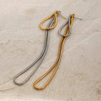 Classy Snake Chain Tassel Stud Earrings