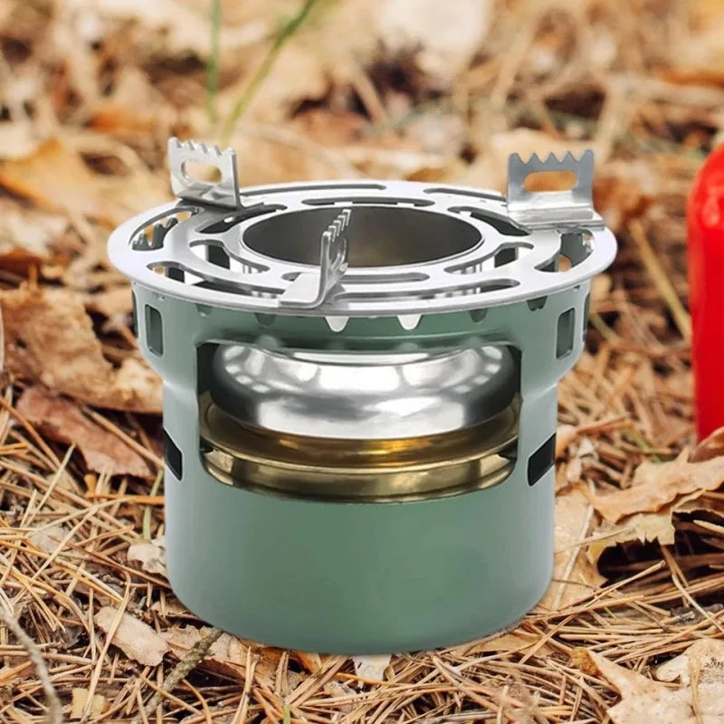 Flamvino Alcohol Stove Outdoor Portable | Mini Camping Stove for Hiking & Trekking | Compact Spirit Burner for Outdoor Cooking & Survival