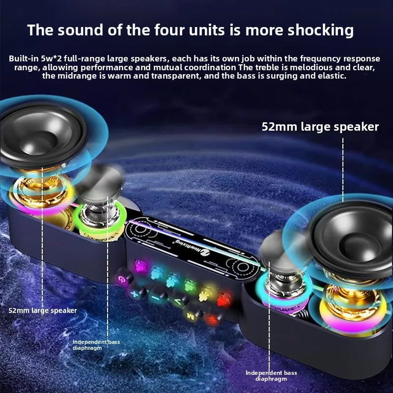 Mechanical Wireless Colorful RGB Speaker