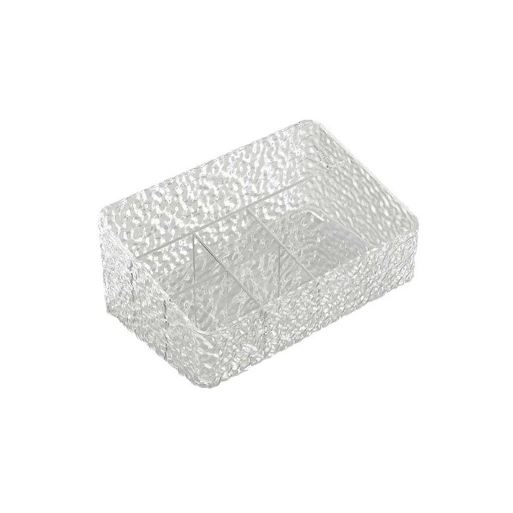 Make-up Organizer Box ClaryLux | Water Wave Design | Large Capacity | Open Trapezoidal Shape